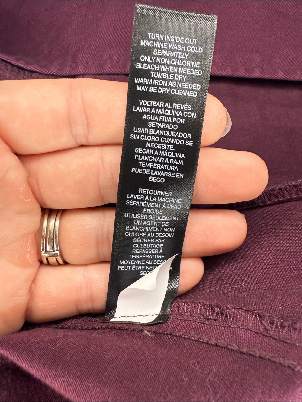 White House Black Market Burgundy Utility Jacket - Size 00 - Picture 8 of 8
